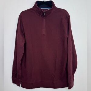 Ted Baker Quarter Zip Men’s Textured Pullover Size M cotton classic chic